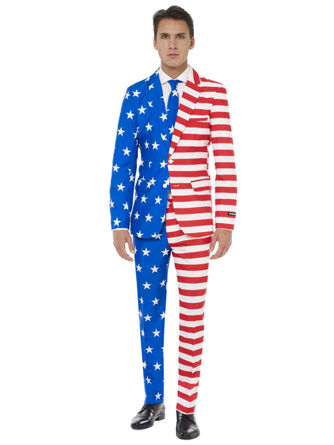 Męski garnitur z flagą USA <tc>Suitmeister</tc>