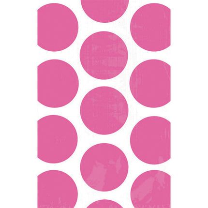 Białe torebki do dzielenia się Fuchsia Dots 10szt.