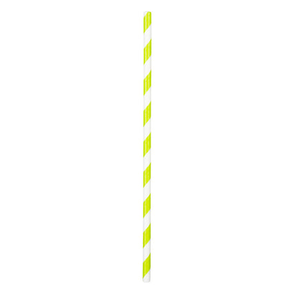 Słomki neonowe papierowe 20cm 20szt