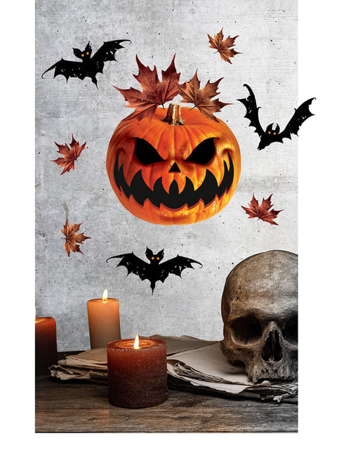 Halloweenowa dekoracja ścienna Dynia 70 cm