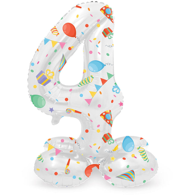 Balon helowy na 4 lata ze standardowym pustym 41 cm