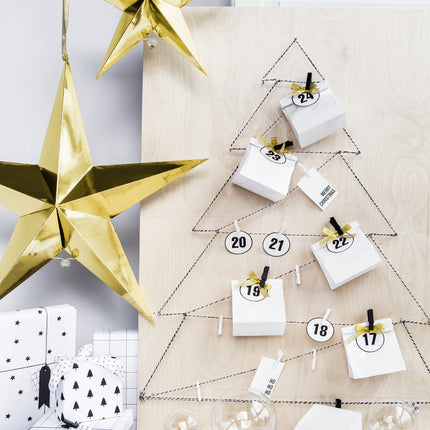 Golden Lampion Star 45 cm