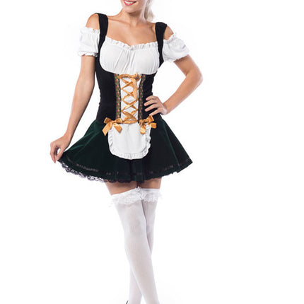 Sukienka Dirndl Oktoberfest Złote kokardy