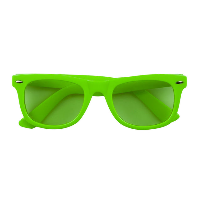Neonowe zielone okulary imprezowe
