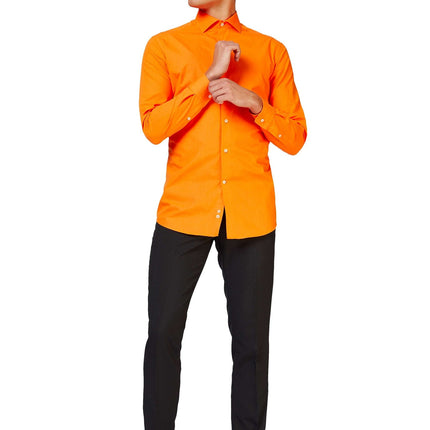 Pomarańczowa koszula męska <tc>OppoSuits</tc>