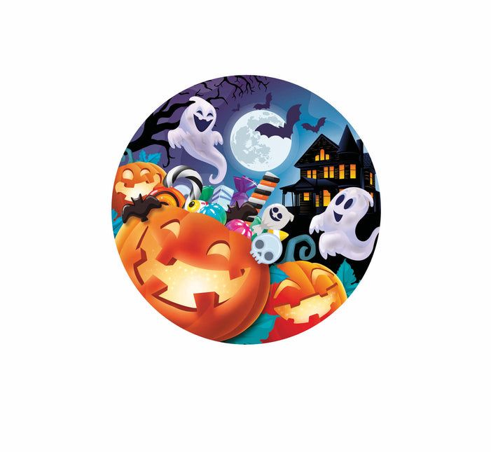 Talerze na Halloween Dynie 23 cm