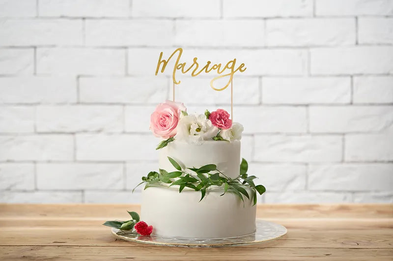 Topper na tort weselny Mariage 22,5 cm
