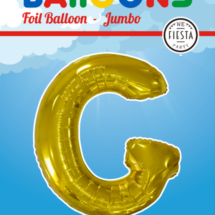 Balon foliowy litera G złoty XL 102cm pusty