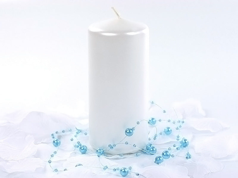Tępa świeca Pearl Metallic 12cm 6szt