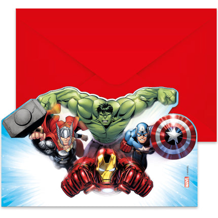 Zaproszenia Avengers Infinity Stones 6 szt.