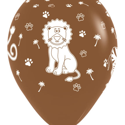Balony Jungle Animals Mix 30cm 25szt