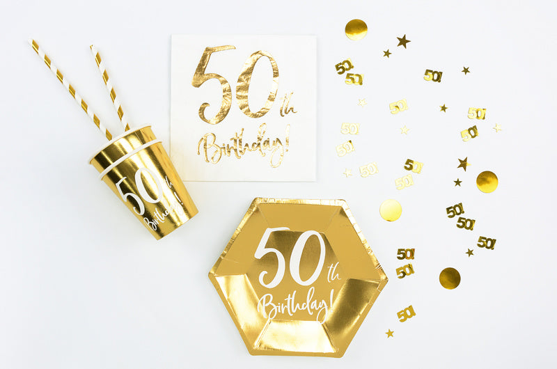 Konfetti stołowe 50 Years Gold