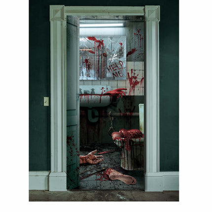 Plakat na drzwi Halloween Kończyny 1,8 m