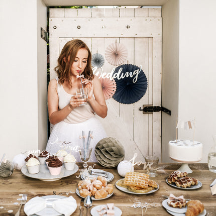 Zestaw kolorowych wachlarzy papierowych 14-38 cm 3 szt