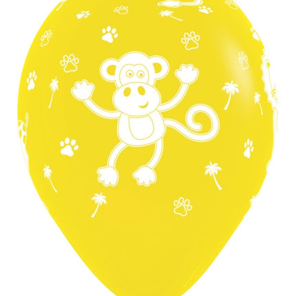 Balony Jungle Animals Mix 30cm 25szt