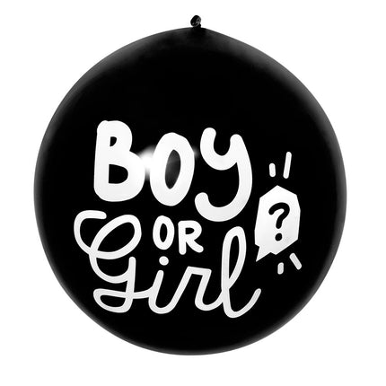 Balon z konfetti z okazji ujawnienia płci - dziewczynka 60 cm