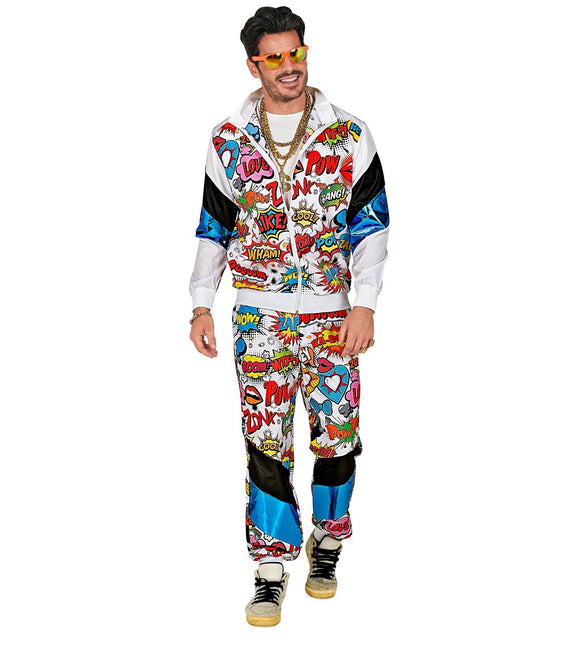 Neonowy dres 80S Error Pop Art
