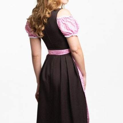 Dirndl Dress Oktoberfest Long Pink
