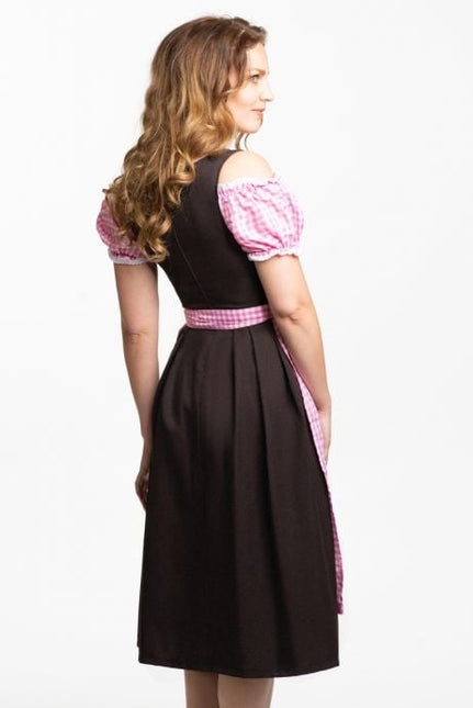 Dirndl Dress Oktoberfest Long Pink