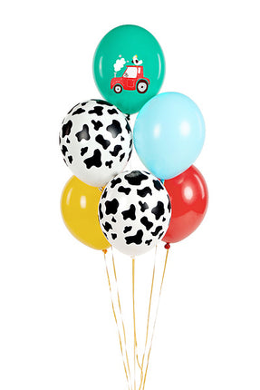 Balony Farm Mix 30cm 6szt