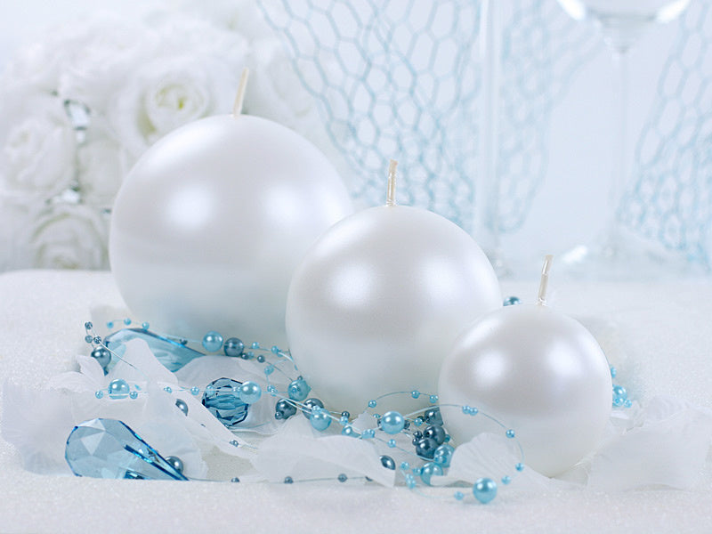 Świece kulkowe Pearl Metallic 6cm 10szt