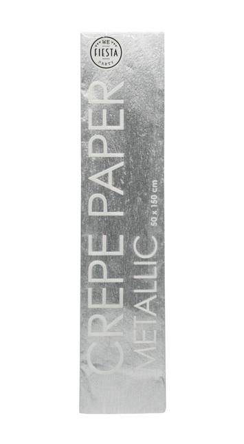 Papier krepowy metaliczny srebrny 50 cm 1,5 m