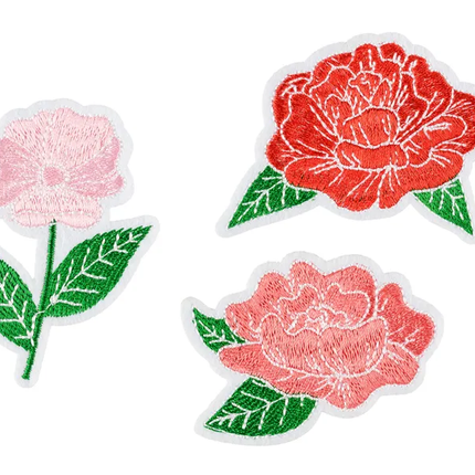 Iron Emblem Flowers 3szt