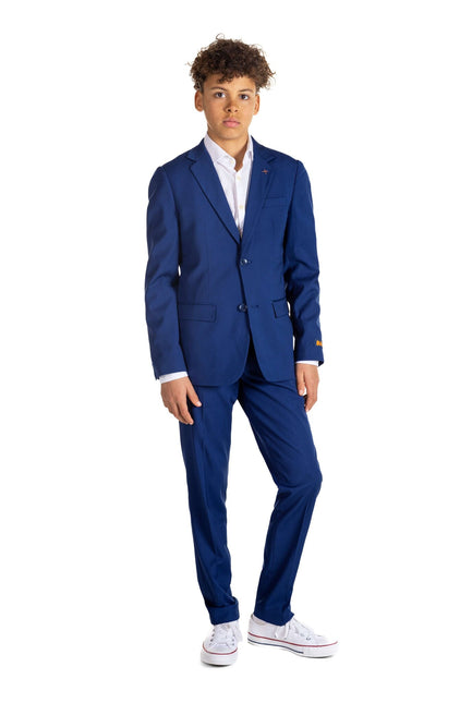 Ciemnoniebieski codzienny garnitur chłopięcy dla nastolatków <tc>OppoSuits</tc>