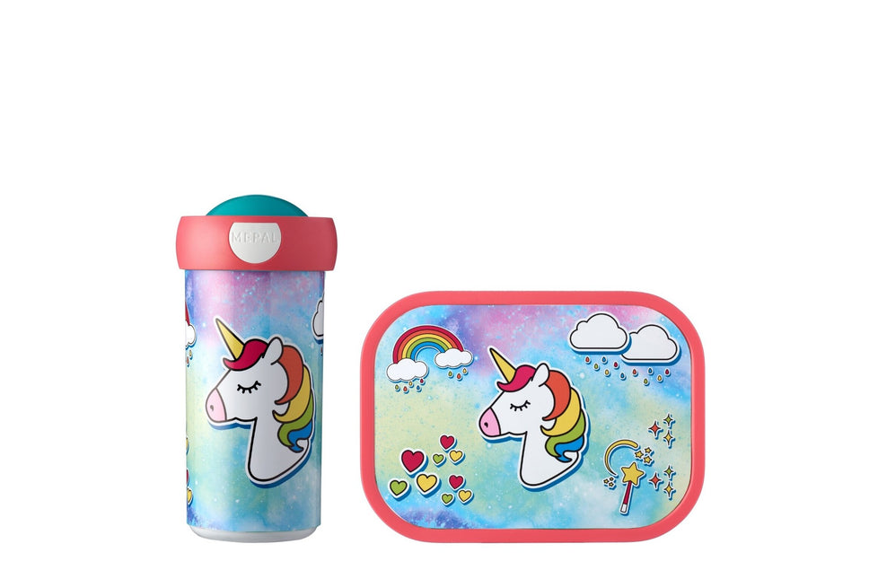Lunchset Campus School kubek + Lunchbox Unicorn