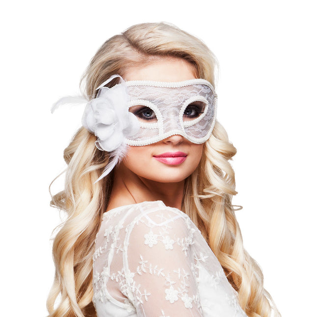 Maska na oczy Lace White