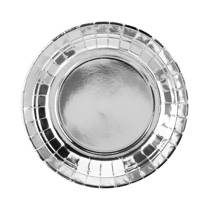 Srebrne talerze 18cm 6szt
