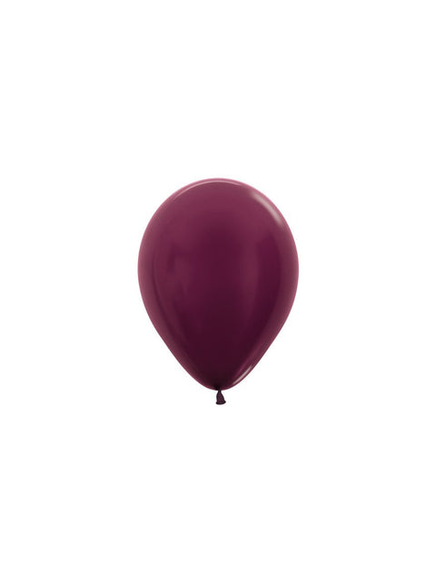 Balony Metallic Burgundy 12cm 50szt