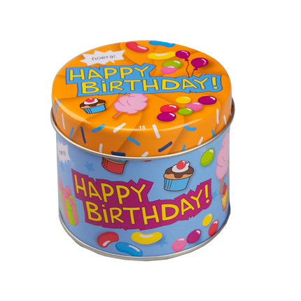 Puszka cukierków Happy Birthday 9cm