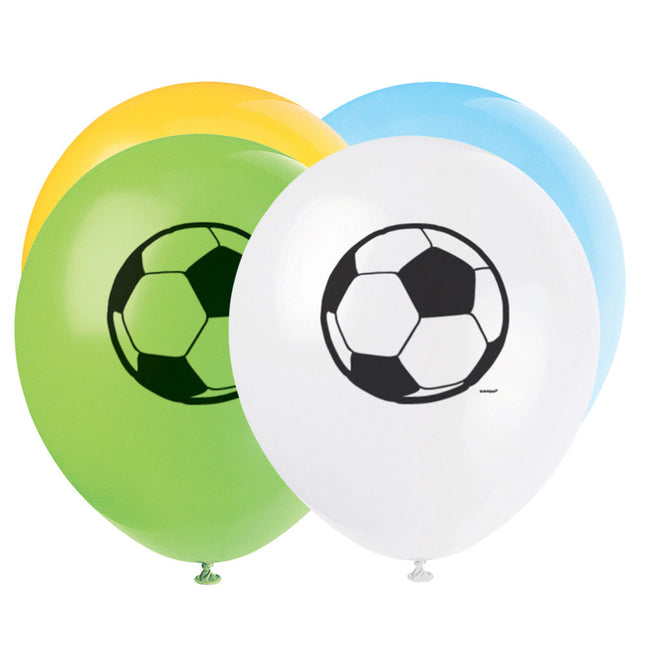 Balony piłkarskie kolorowe 30cm 8szt