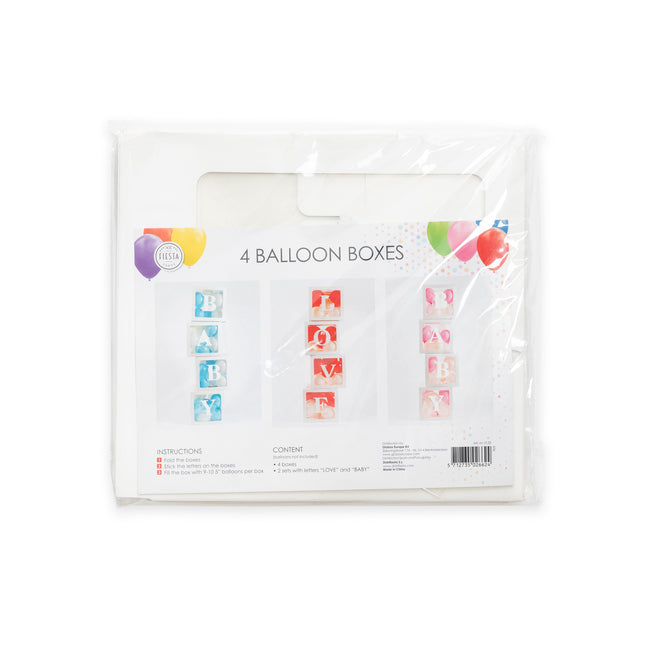 Pudełka na balony 30cm 4szt