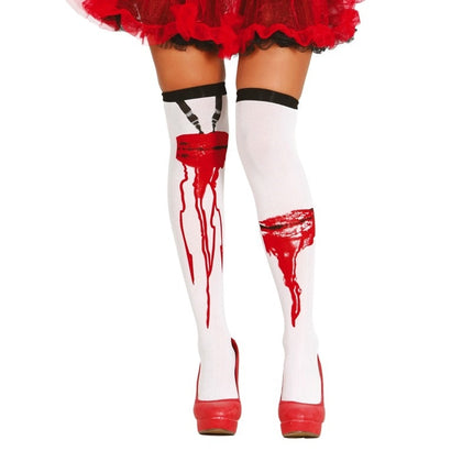 Halloweenowe pończochy na rany