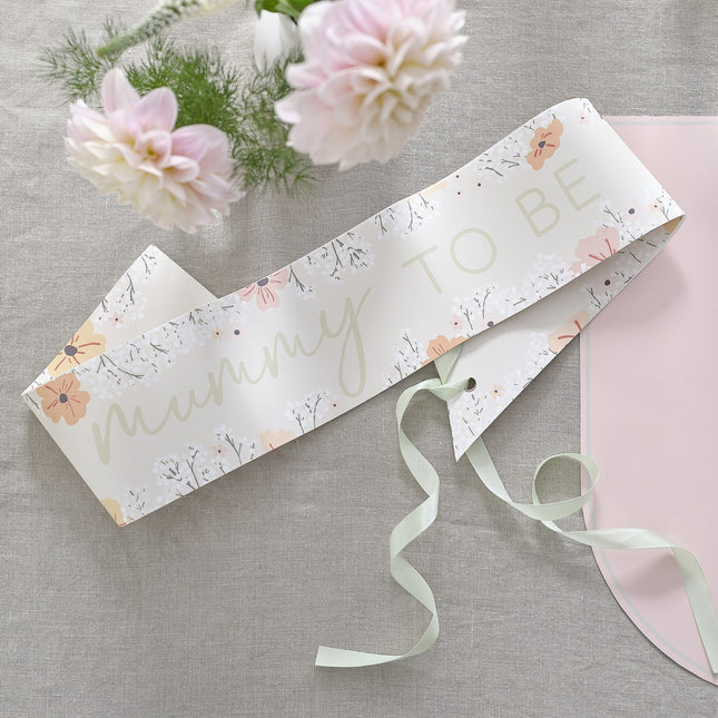 Szarfa Baby Shower Mummy To Be