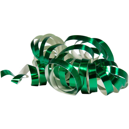 Zielone serpentyny metaliczne 4m 18 pierścieni 2szt.