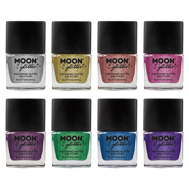Holograficzny lakier do paznokci Moon Glitter Gold 14ml