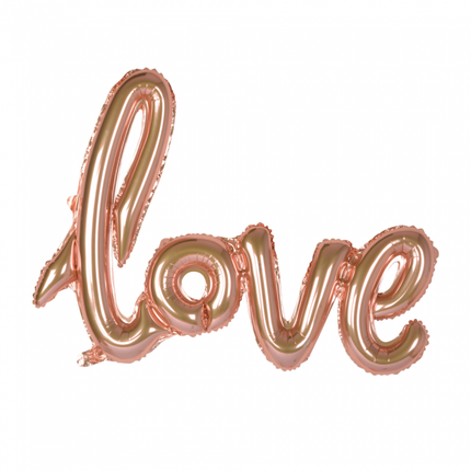Balon foliowy Love Rose Gold 1,19 m pusty