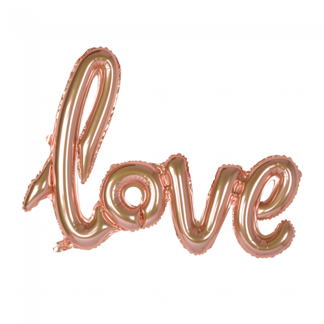 Balon foliowy Love Rose Gold 1,19 m pusty