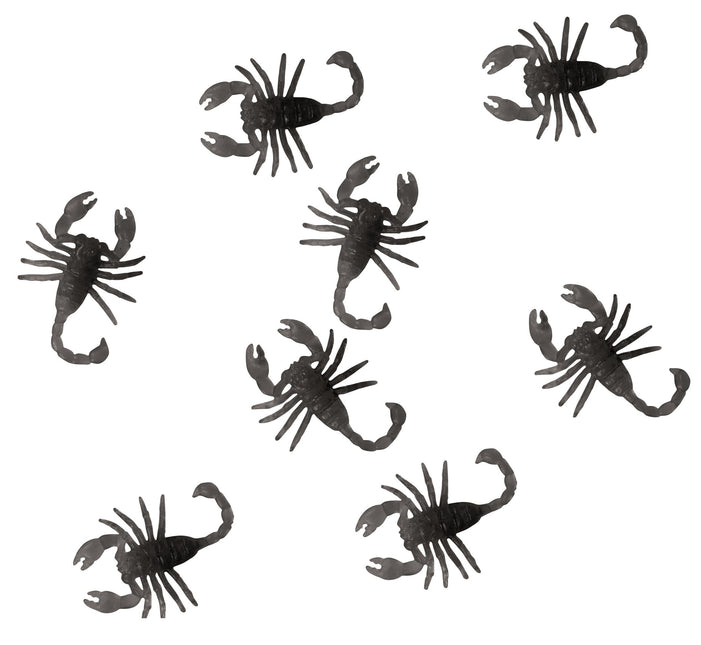 Czarna dekoracja stołu na Halloween Piwonie Whorl 6cm 7szt