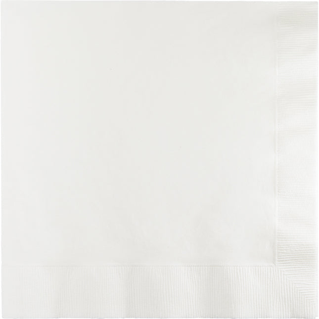 Białe serwetki 3-warstwowe 33cm 50szt