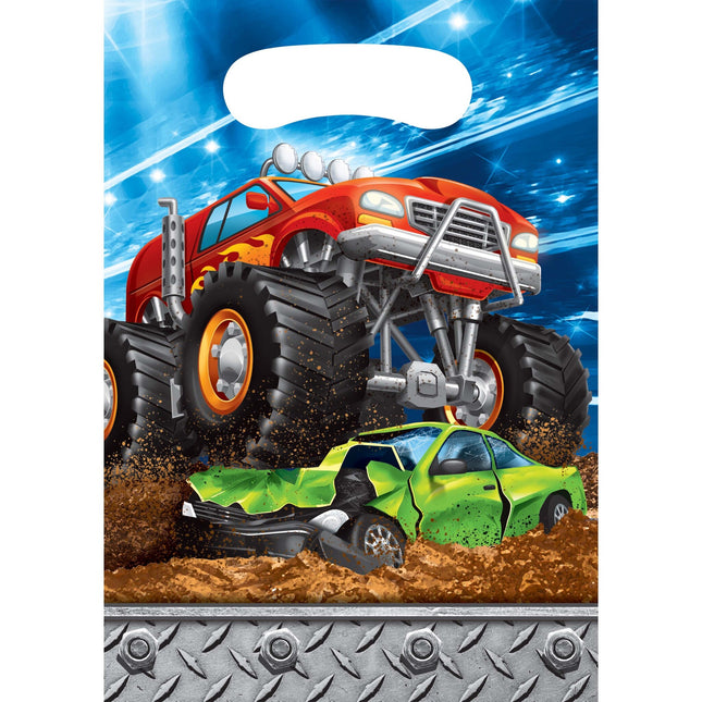 Torebki do dzielenia się Monster Truck 22,5 cm 8 szt.