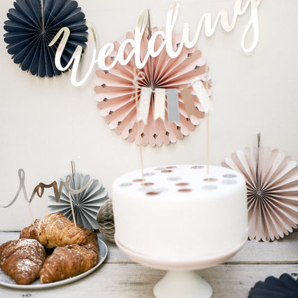 Zestaw kolorowych wachlarzy papierowych 14-38 cm 3 szt