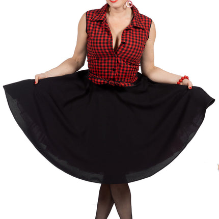 Rock N Roll 50S Dress Black Red Ladies