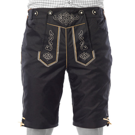 Lederhosen krótkie czarne i szelki