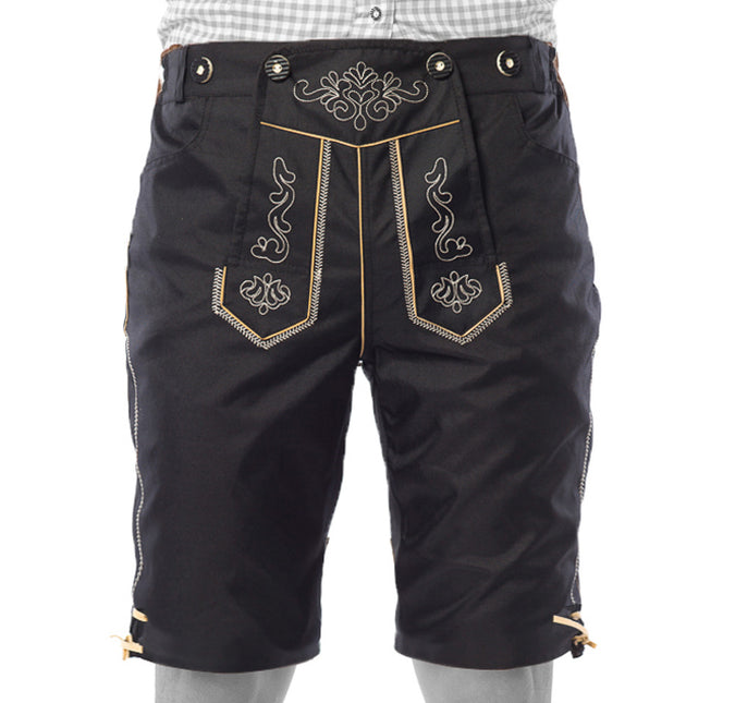 Lederhosen krótkie czarne i szelki