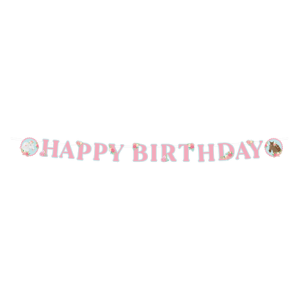 Happy Birthday Letter Garland Horses 2,5 m