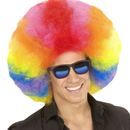 Kolorowa peruka Afro Extra Big